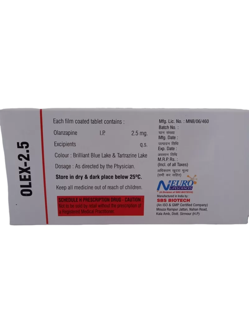 OLEX 2.5 MG - 10 TABLETS - Image 4