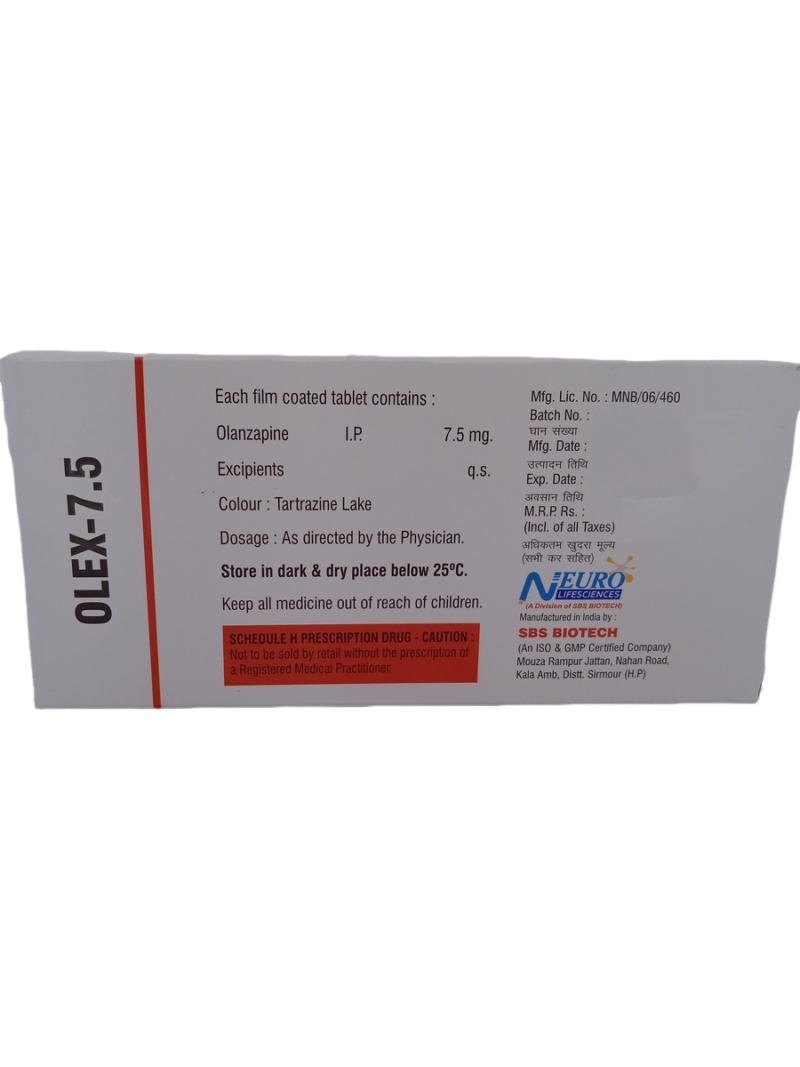 OLEX 7.5 MG - 10 TABLETS - Image 4