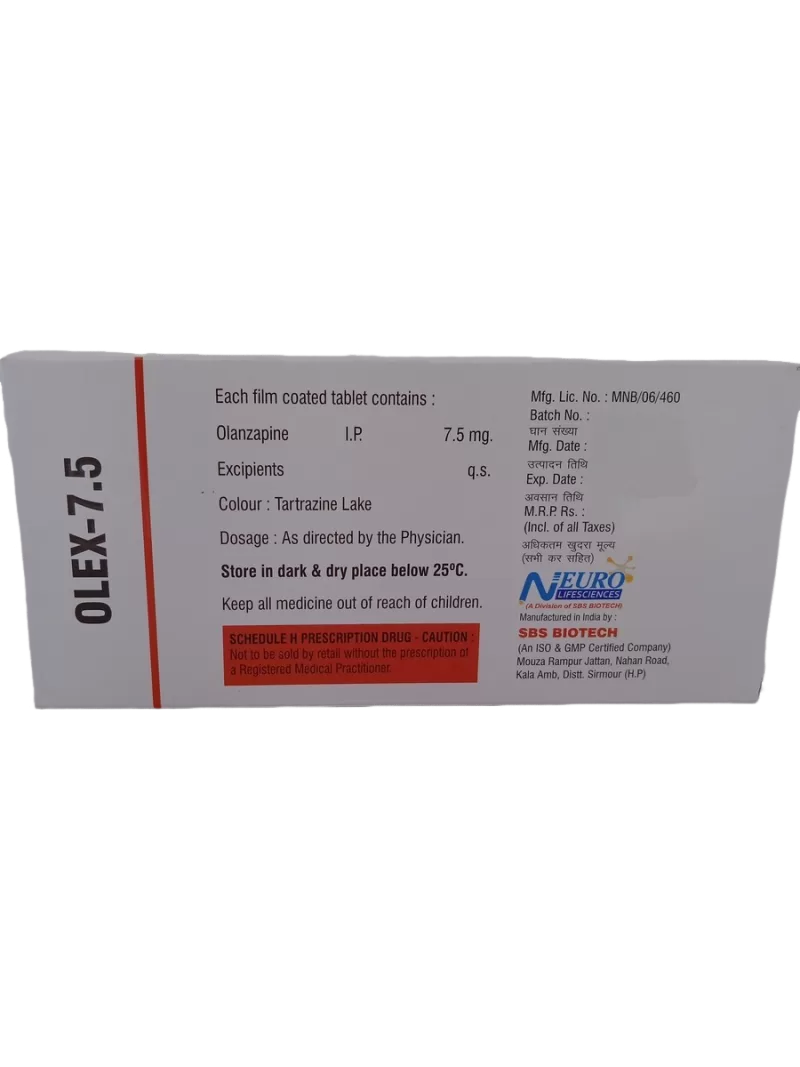 OLEX 7.5 MG - 10 TABLETS - Image 4