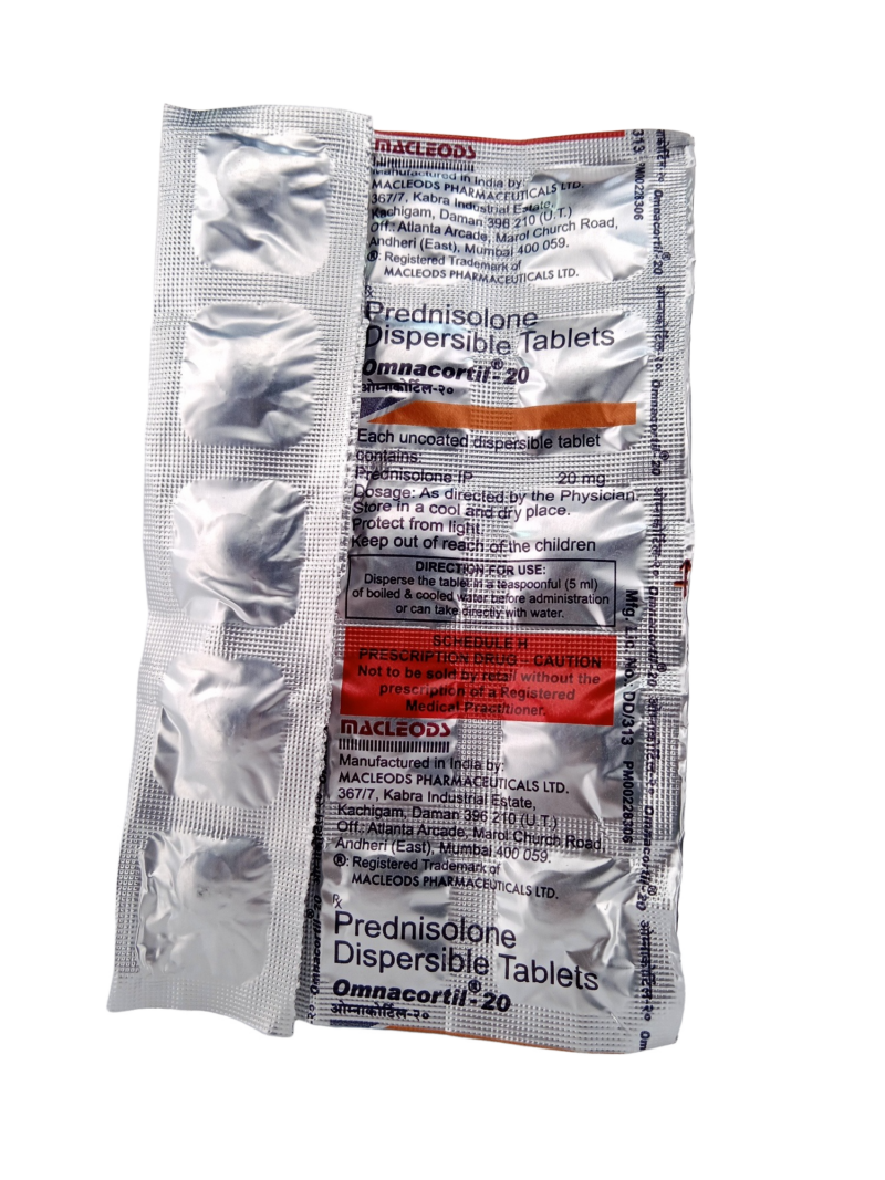 OMNACORTIL 20 MG - 10 TABLETS - Image 2