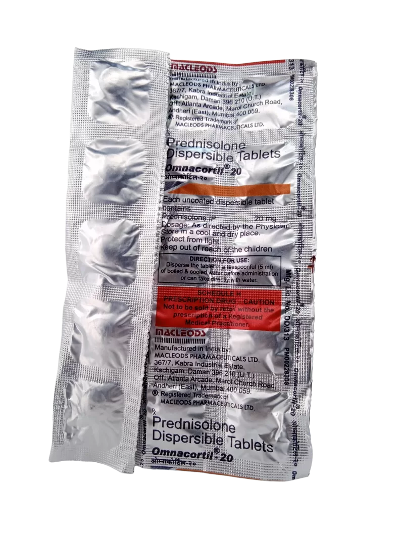 OMNACORTIL 20 MG - 10 TABLETS - Image 2