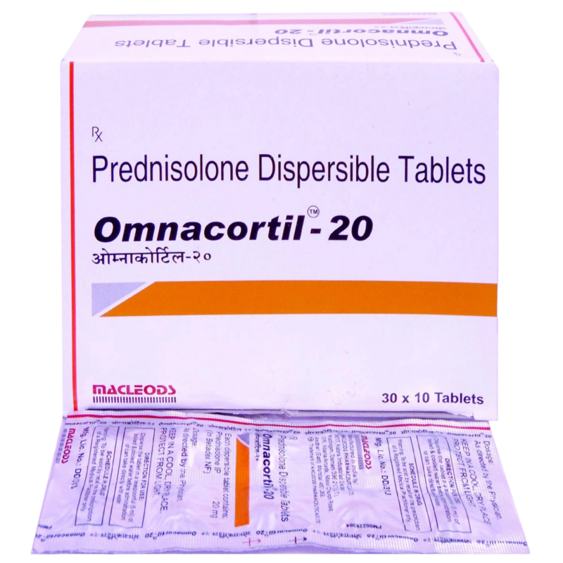 OMNACORTIL 20 MG - 10 TABLETS