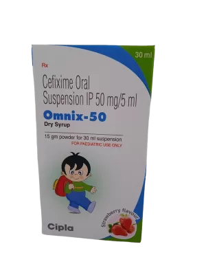 OMNIX-50 DRY SYRUP - 1 BOTTLE OF 30ML