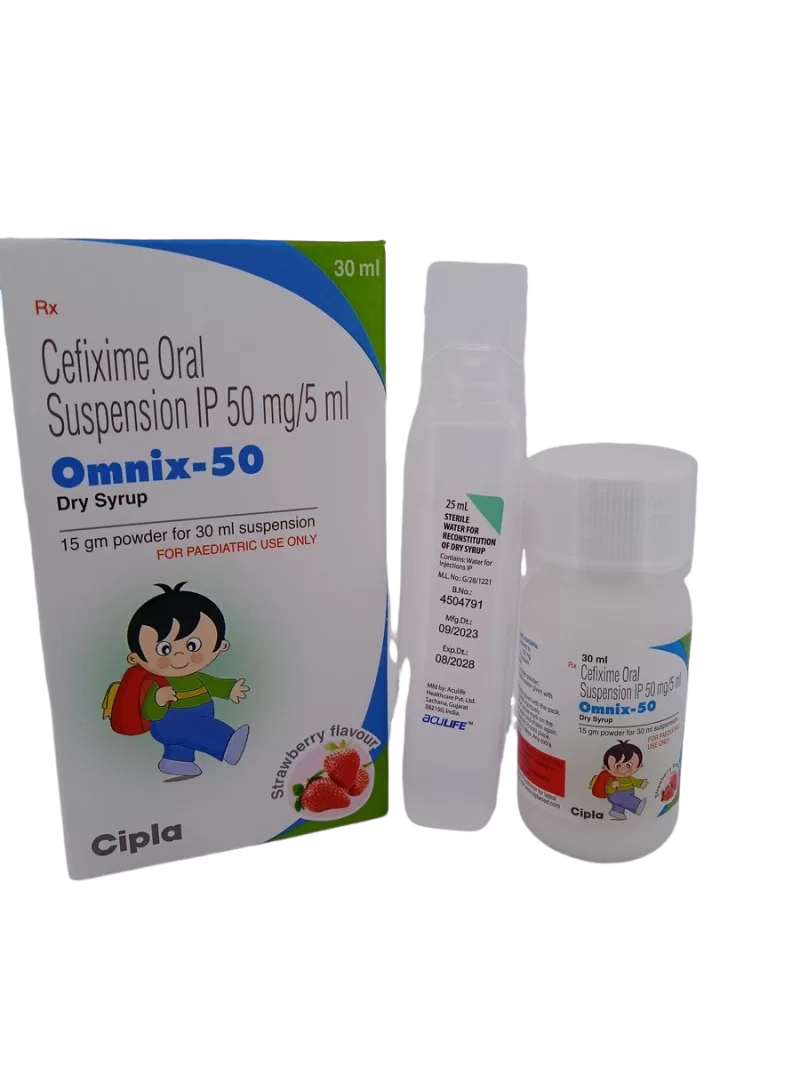 OMNIX-50 DRY SYRUP - 1 BOTTLE OF 30ML - Image 2