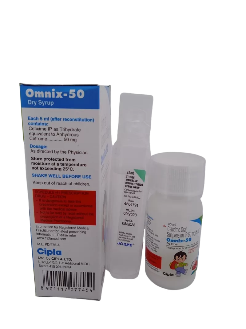 OMNIX-50 DRY SYRUP - 1 BOTTLE OF 30ML - Image 4