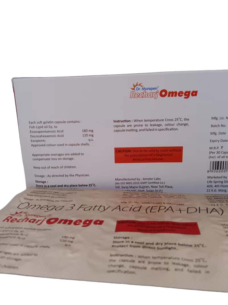 RECHARJ OMEGA 180MG/120MG - 30 SOFTGELS - Image 4