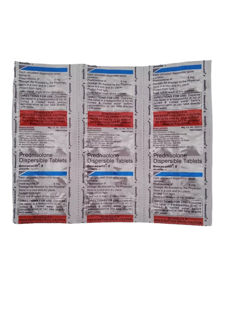 OMNACORTIL 5 MG - 10 TABLETS - Image 3