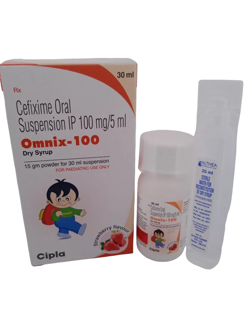 OMNIX-100 DRY SYRUP 100MG/5ML - 1 BOTTLE OF 30ML - Image 2