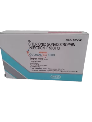 OVUNAL SC 5000IU - 1 VIAL + 1 AMPOULE