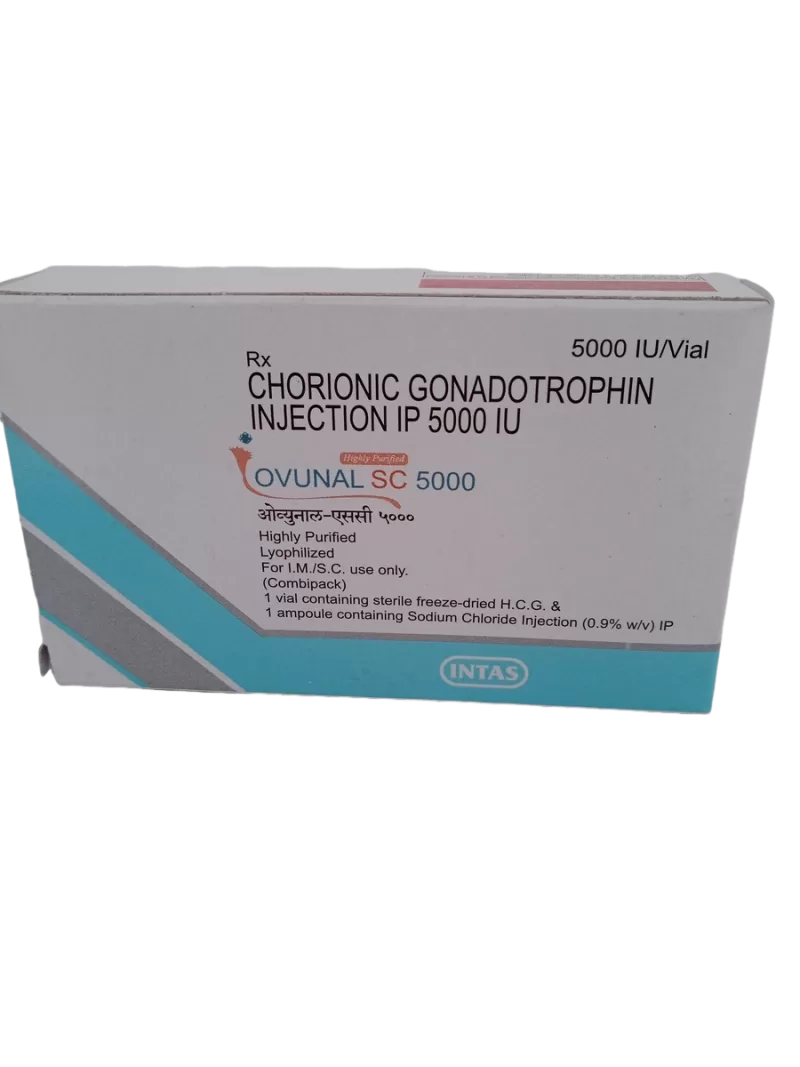 OVUNAL SC 5000IU - 1 VIAL + 1 AMPOULE