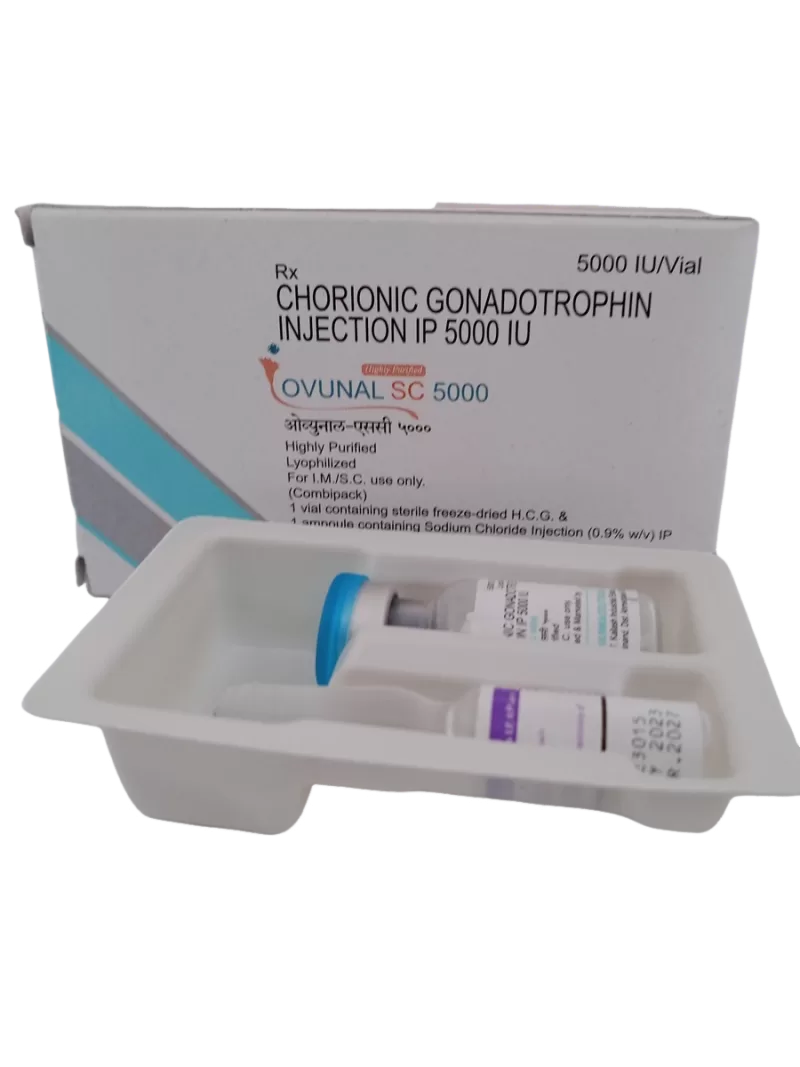 OVUNAL SC 5000IU - 1 VIAL + 1 AMPOULE - Image 2