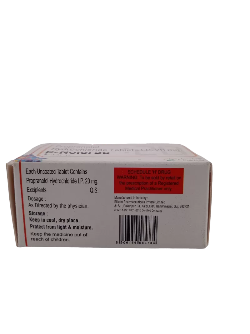 P-NOLOL 20 MG - 10 TABLETS - Image 4
