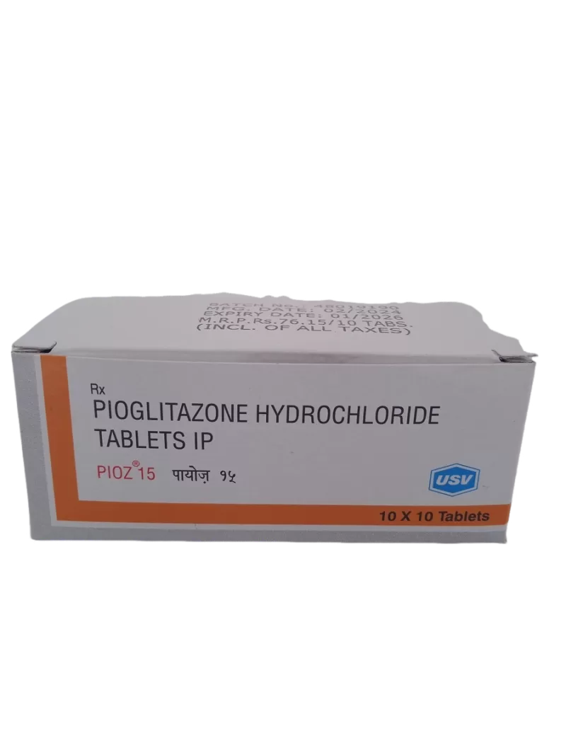 PIOZ 15 MG - 10 TABLETS