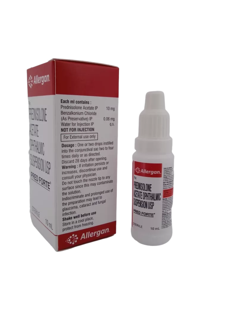 PRED FORTE 10 MG - 1 BOTTLE OF 10ML - Image 3