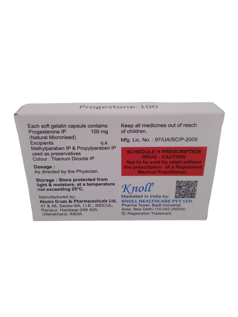 PROGESTONE 100 MG - 10 SOFT GELATIN CAPSULES - Image 4