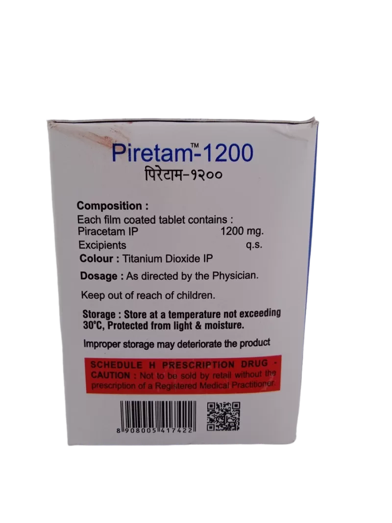 PIRETAM 1200 MG - 10 TABLETS - Image 4