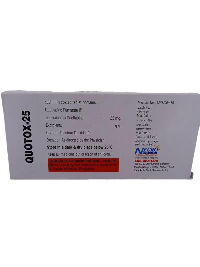 QUOTOX 25 MG - 10 TABLETS - Image 4