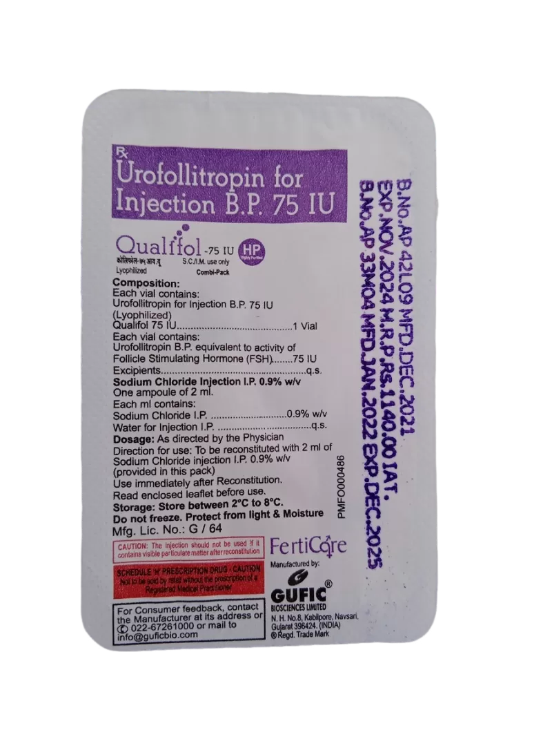 QUALIFOL 75 IU - 1 AMPOULE OF 2 ML - Image 3