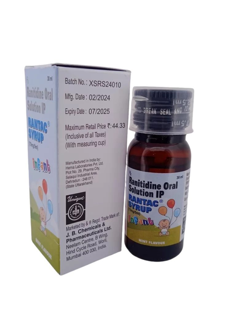 RANTAC SYRUP 75MG/5ML - 1 BOTTLE OF 30ML - Image 3