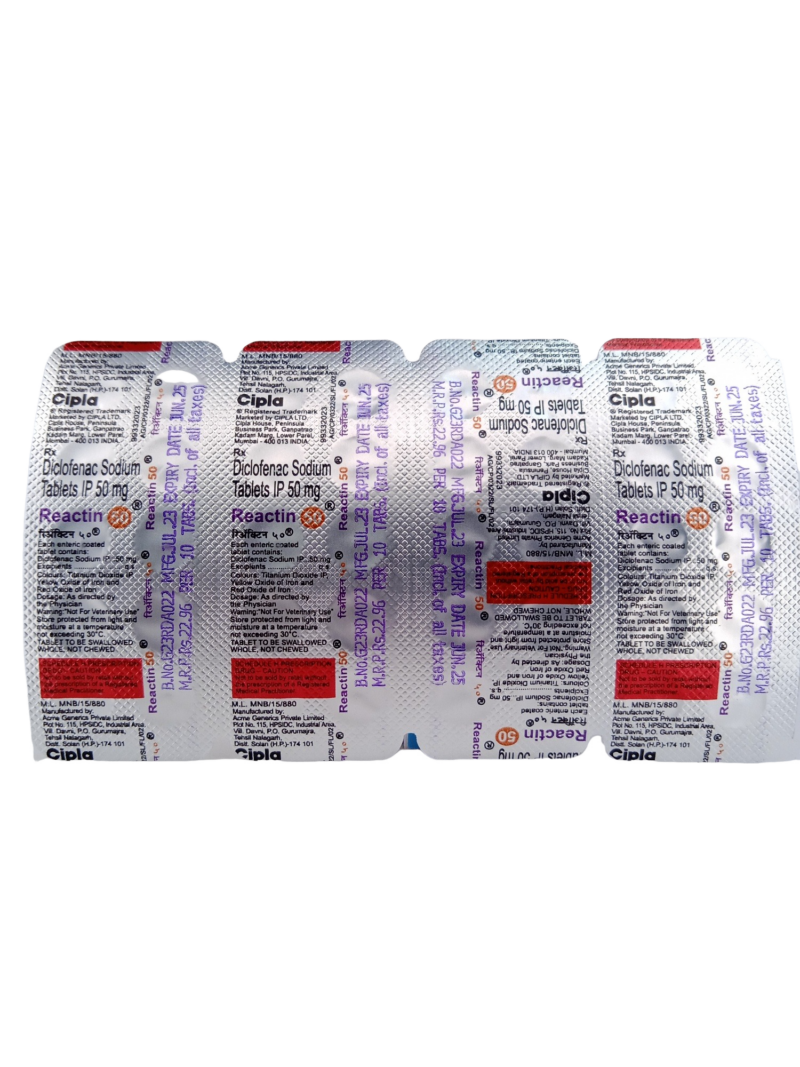 REACTIN 50 MG - 10 TABLETS - Image 2