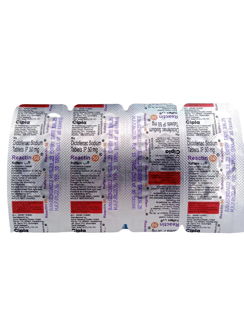 REACTIN 50 MG - 10 TABLETS - Image 2