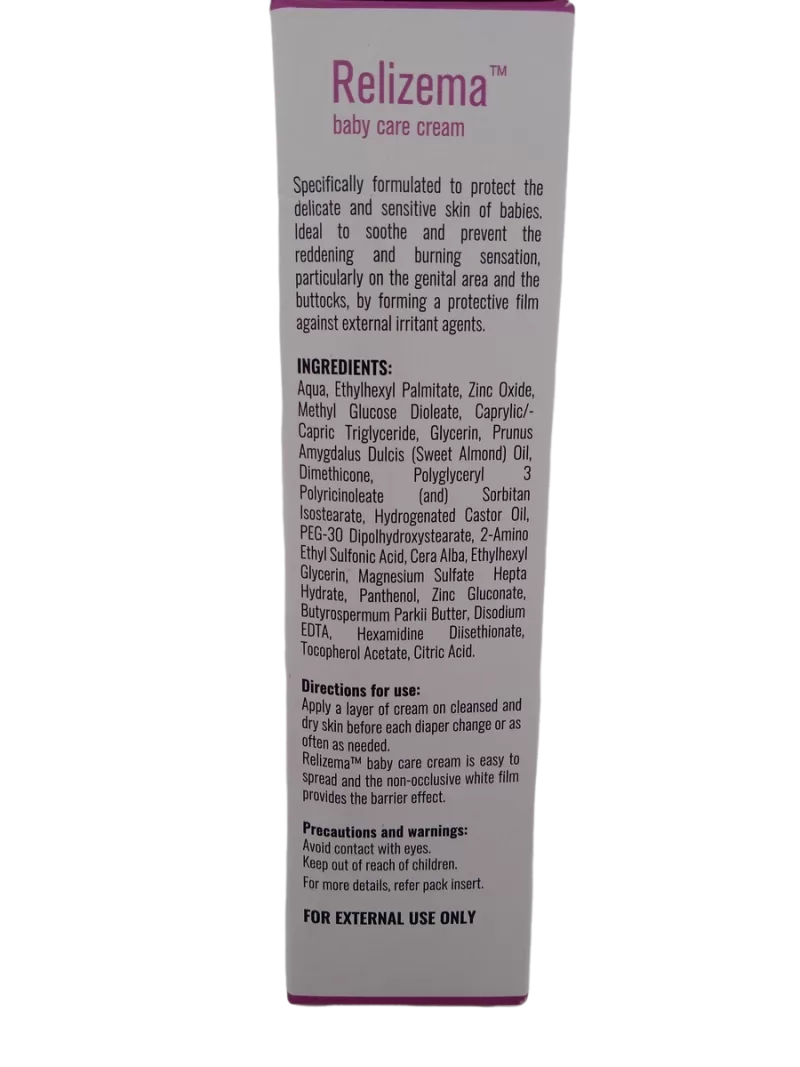 RELIZEMA BABY CARE CREAM - 1 TUBE OF 70ML - Image 2