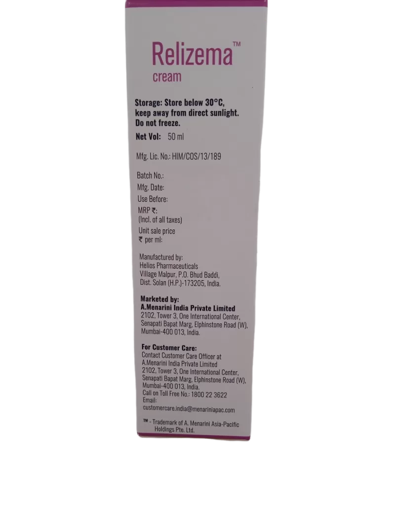 RELIZEMA CREAM - 1 TUBE OF 50ML - Image 3