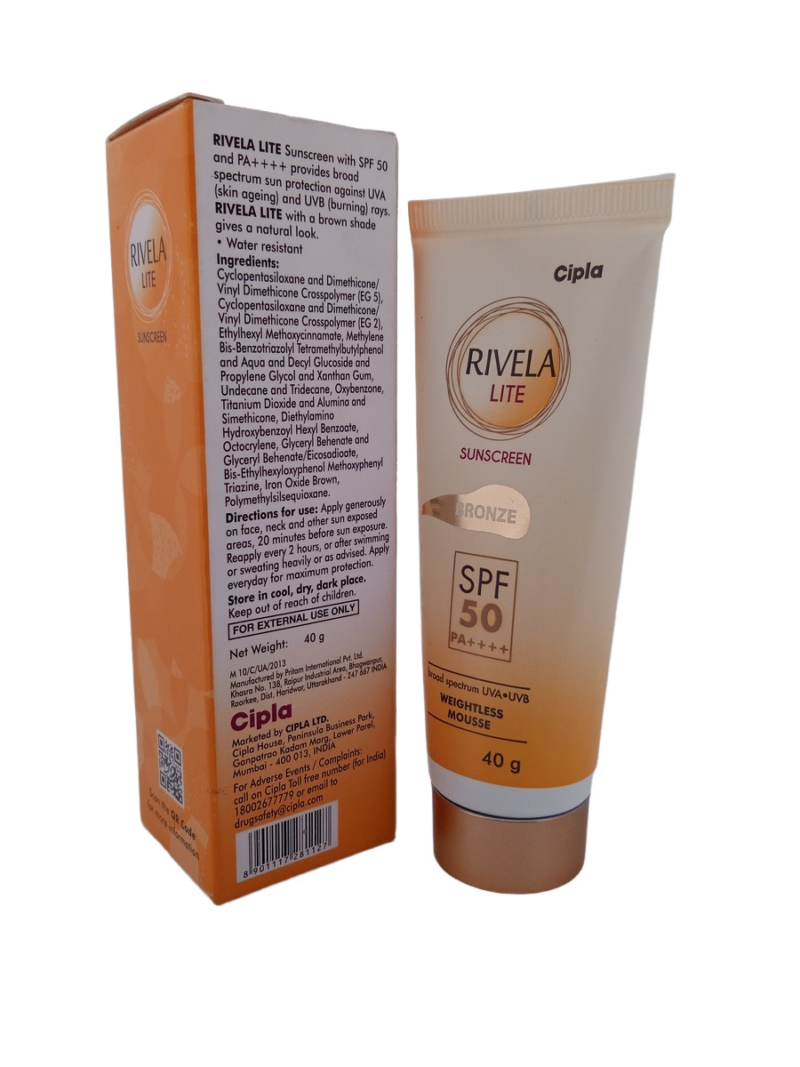 RIVELA LITE SUNSCREEN BRONZE - 1 TUBE OF 40g - Image 3