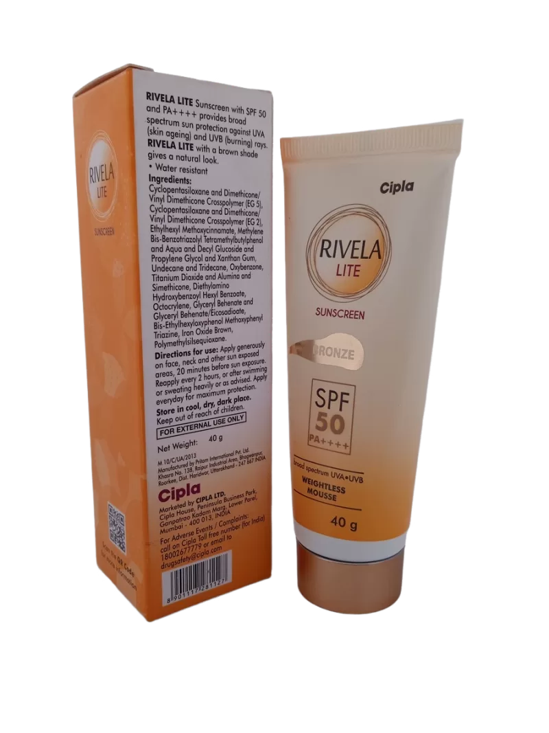 RIVELA LITE SUNSCREEN BRONZE - 1 TUBE OF 40g - Image 3