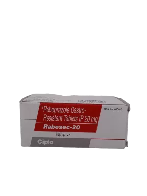 RABESEC 20 MG - 10 TABLETS