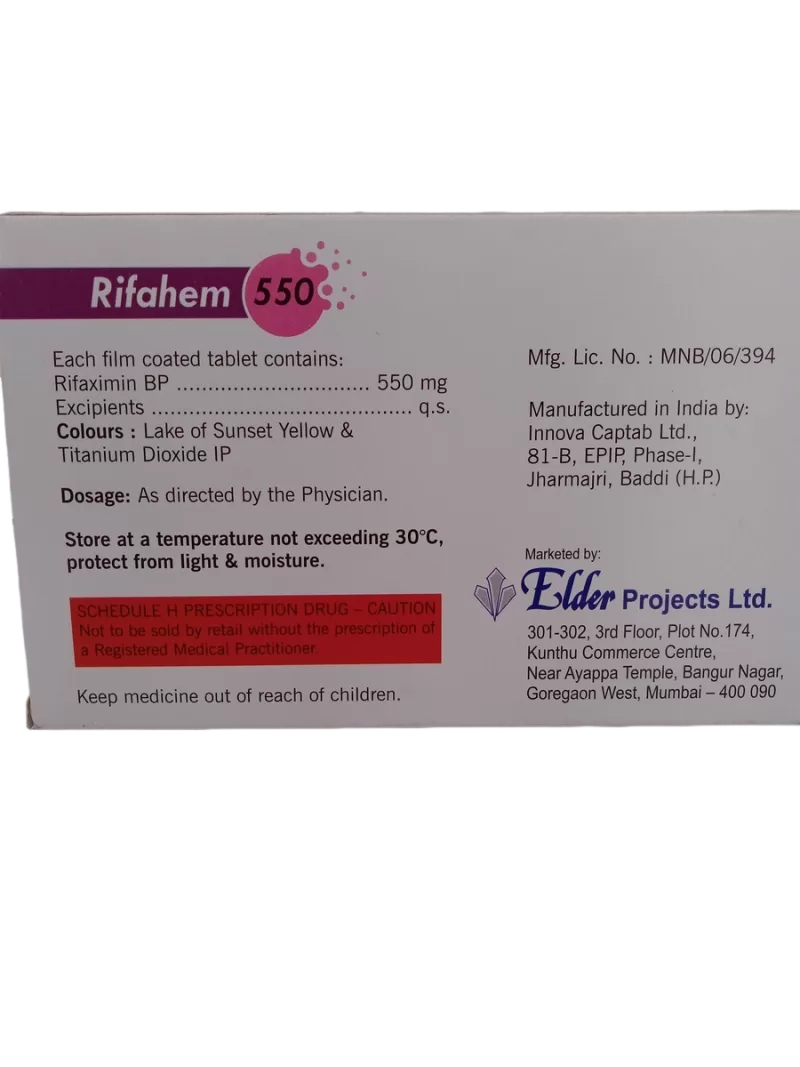 RIFAHEM 550 MG - 10 TABLETS - Image 4