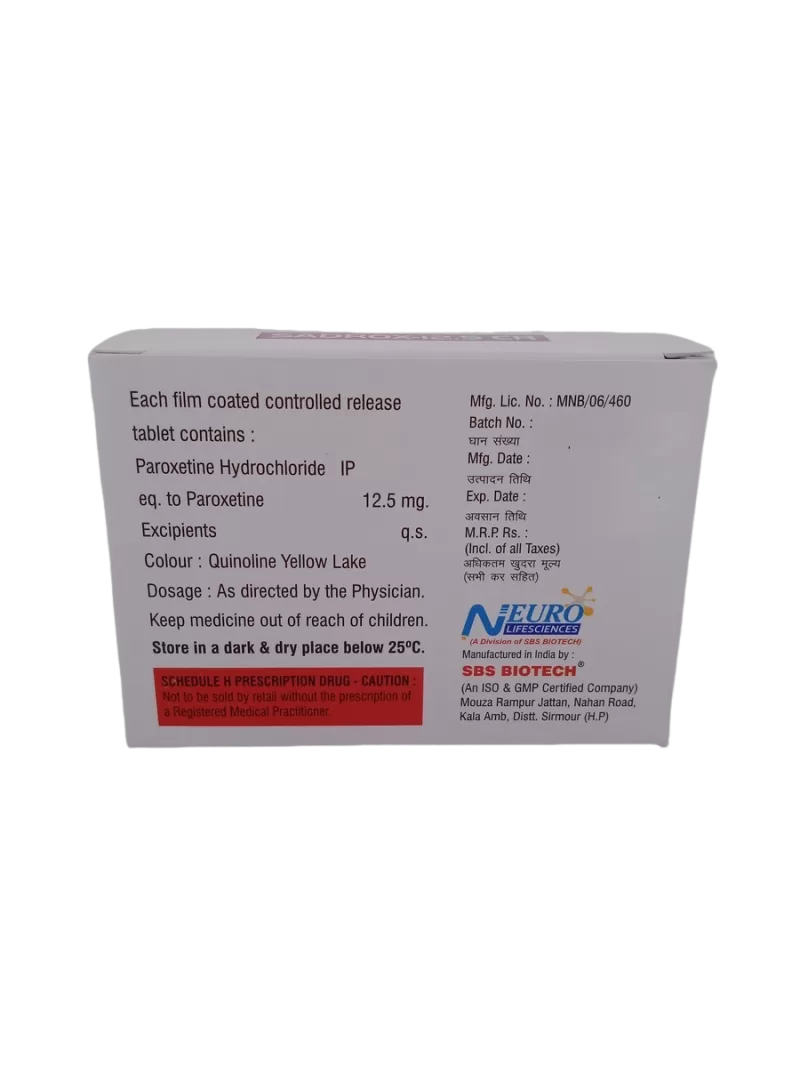 SADROX 12.5 CR - 10 TABLETS - Image 4