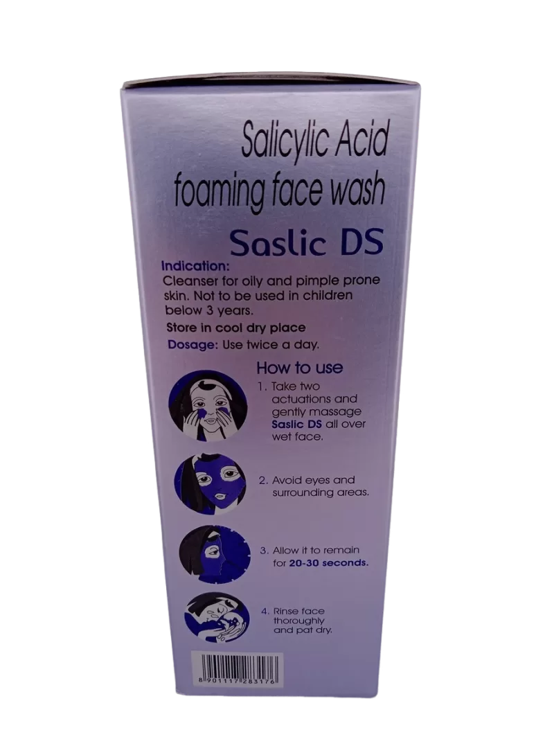SASLIC DS (FOAMING FACE WASH) - 1 BOTTLE OF 60ML - Image 2