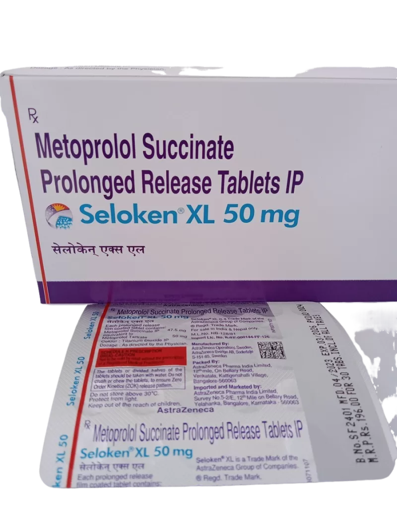 SELOKEN XL 50 MG - 30 TABLETS - Image 3