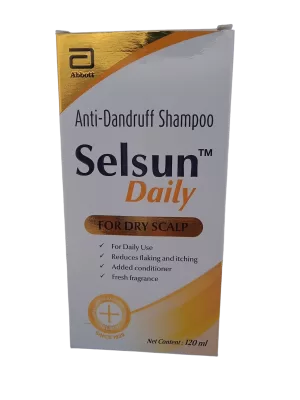 SELSUN DAILY FOR DRY SCALP - 1 BOTTLE OF 120ML