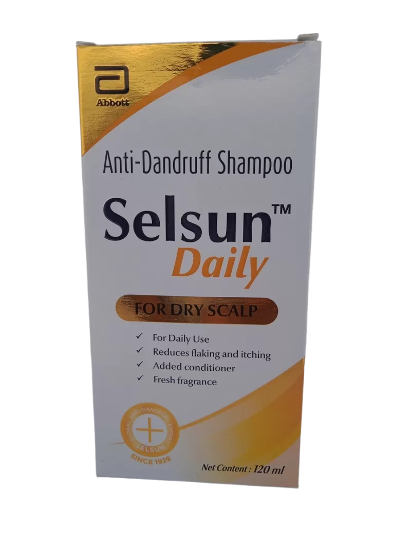 SELSUN DAILY FOR DRY SCALP - 1 BOTTLE OF 120ML