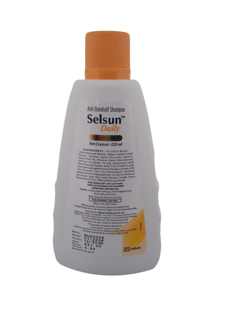 SELSUN DAILY FOR DRY SCALP - 1 BOTTLE OF 120ML - Image 3