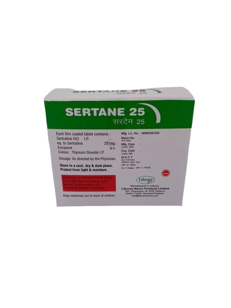 SERTANE 25 MG – 10 TABLETS - Image 4