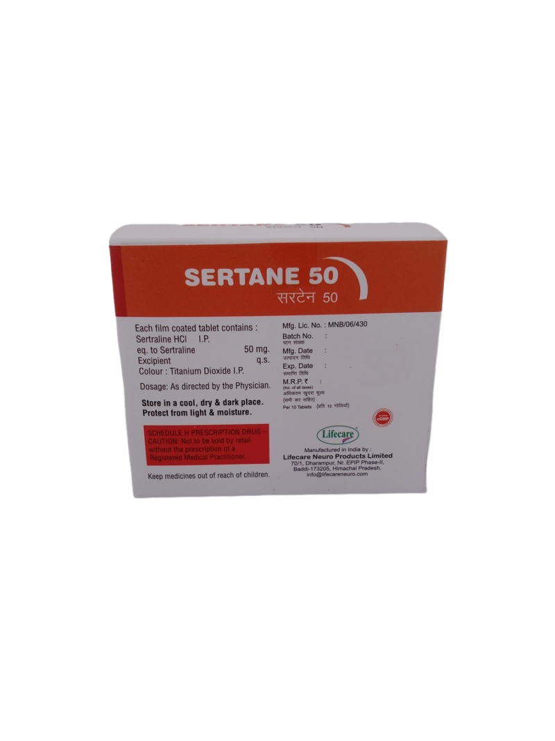 SERTANE 50 MG - 10 TABLETS - Image 4