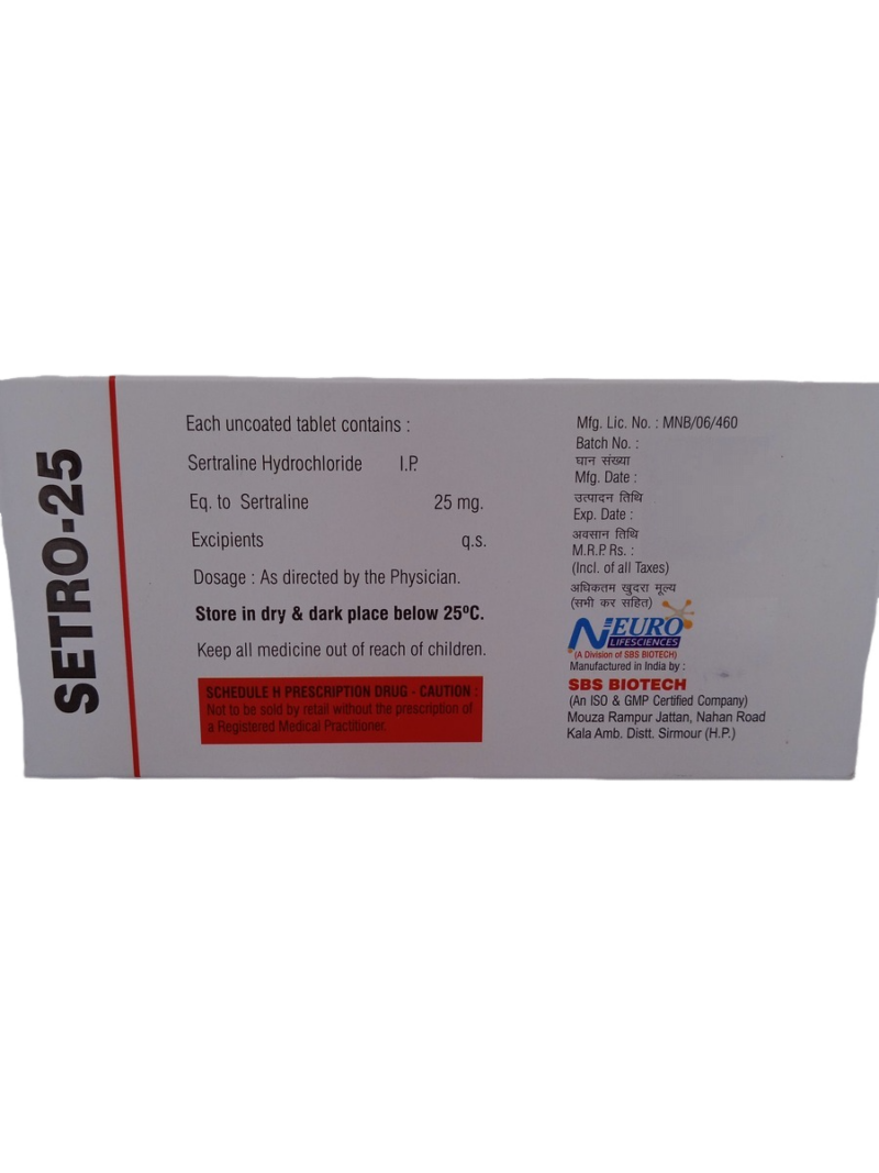 SETRO 25 MG - 10 TABLETS - Image 4