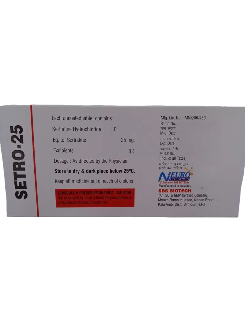 SETRO 25 MG - 10 TABLETS - Image 4