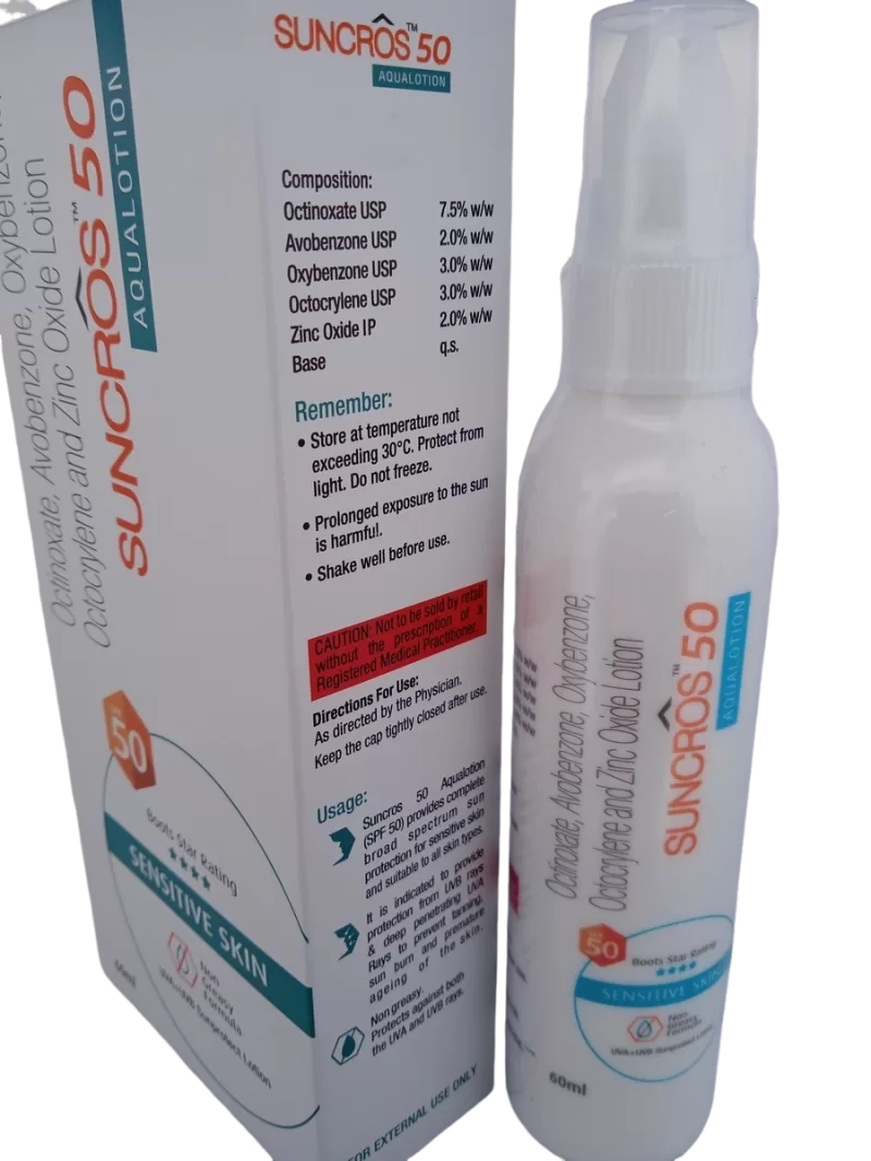 SUNCROS 50 AQUALOTION - 1 BOTTLE OF 60ML - Image 3