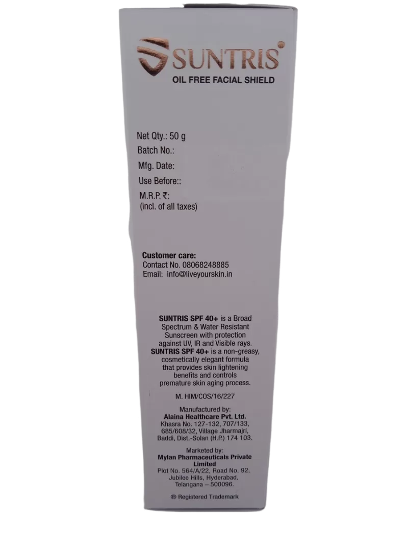 SUNTRIS OIL FREE FACIAL SHIELD - 1 TUBE OF 50GM - Image 3