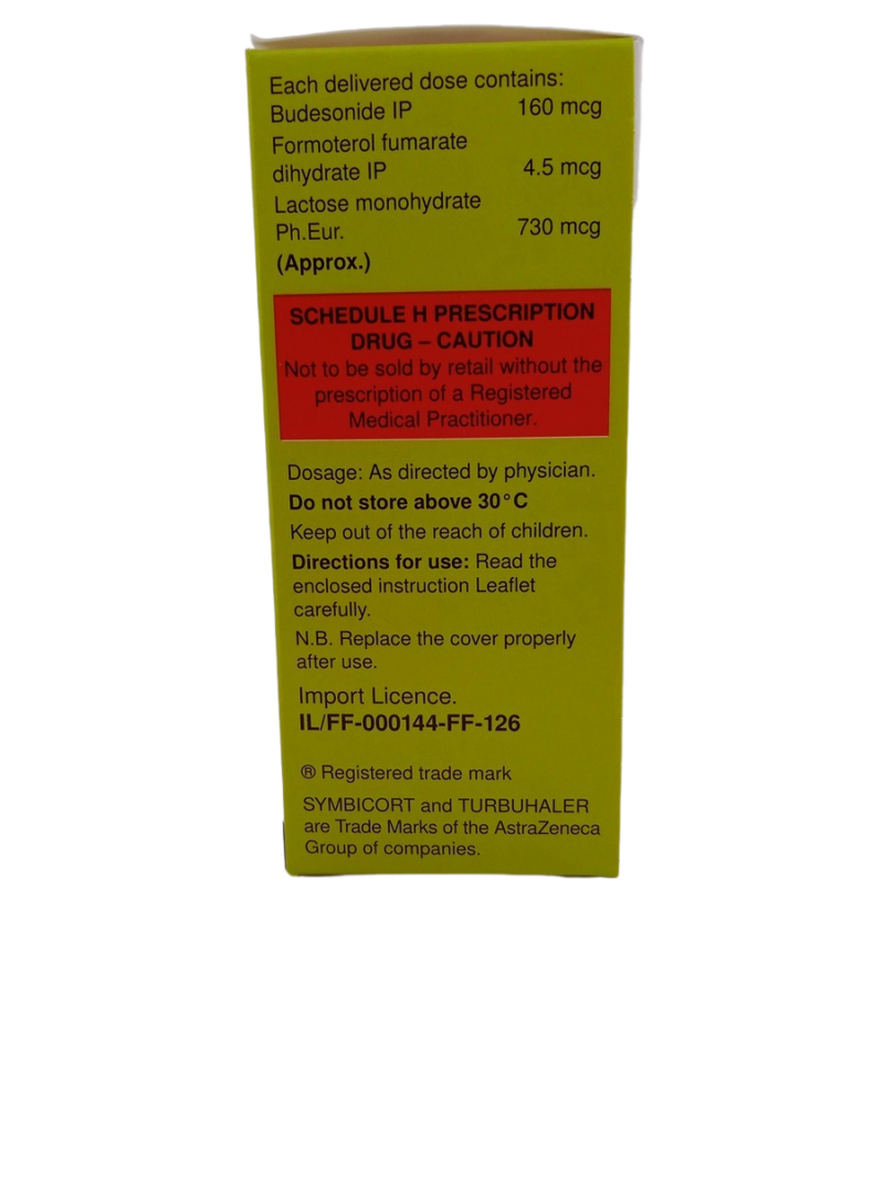 SYMBICORT TURBUHALER 160ug/4.5ug - 1 INHALER - Image 2