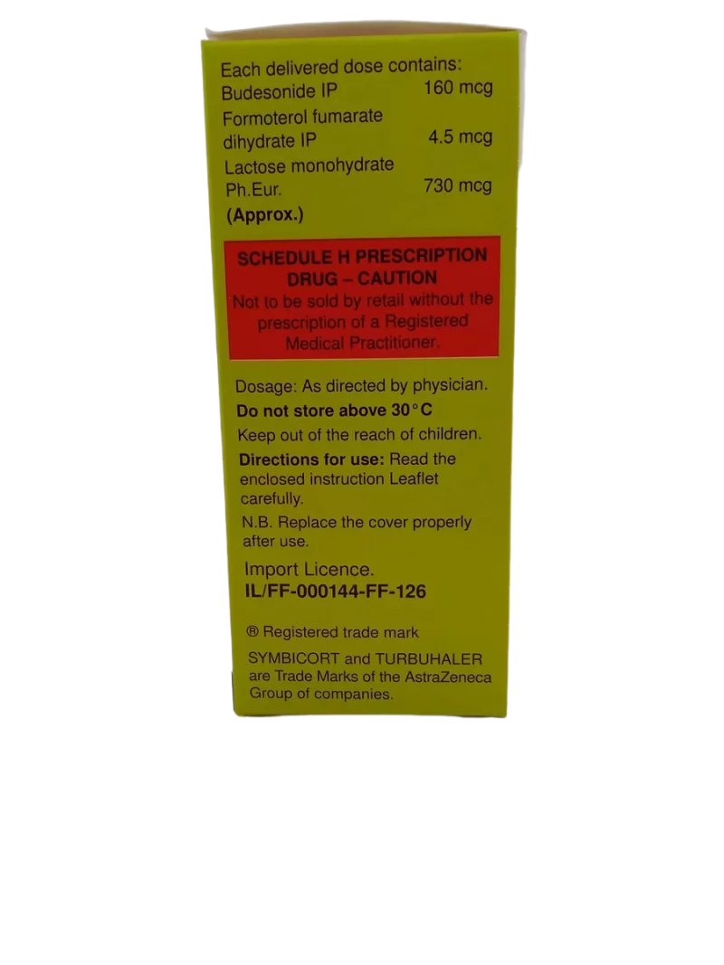 SYMBICORT TURBUHALER 160ug/4.5ug - 1 INHALER - Image 2