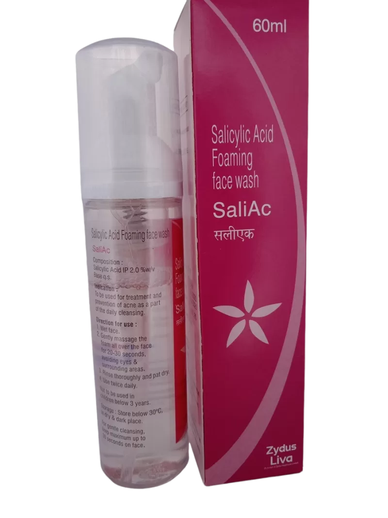 SALIAC (FOAMING FACE WASH) - 1 BOTTLE OF 60ML - Image 3