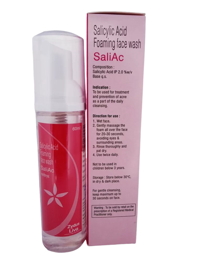 SALIAC (FOAMING FACE WASH) - 1 BOTTLE OF 60ML - Image 4