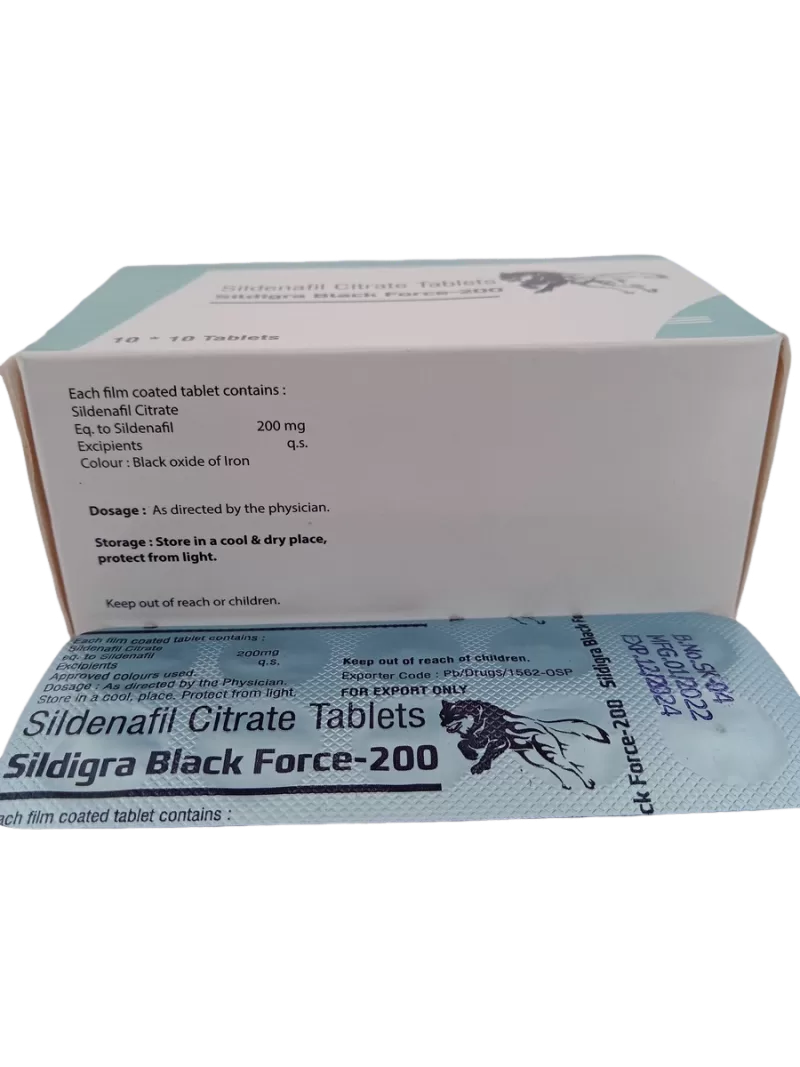 SILDIGRA BLACK FORCE 200 MG - 10 TABLETS - Image 4