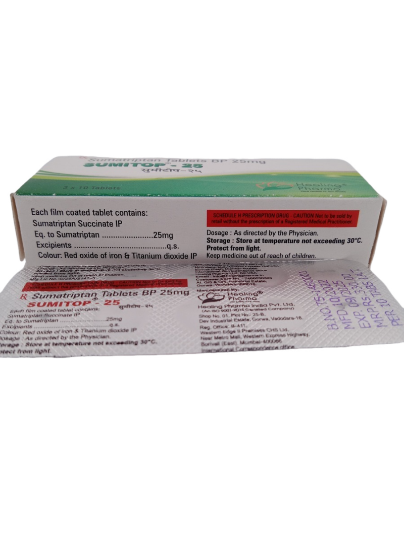 SUMITOP 25 MG - 10 TABLETS - Image 4