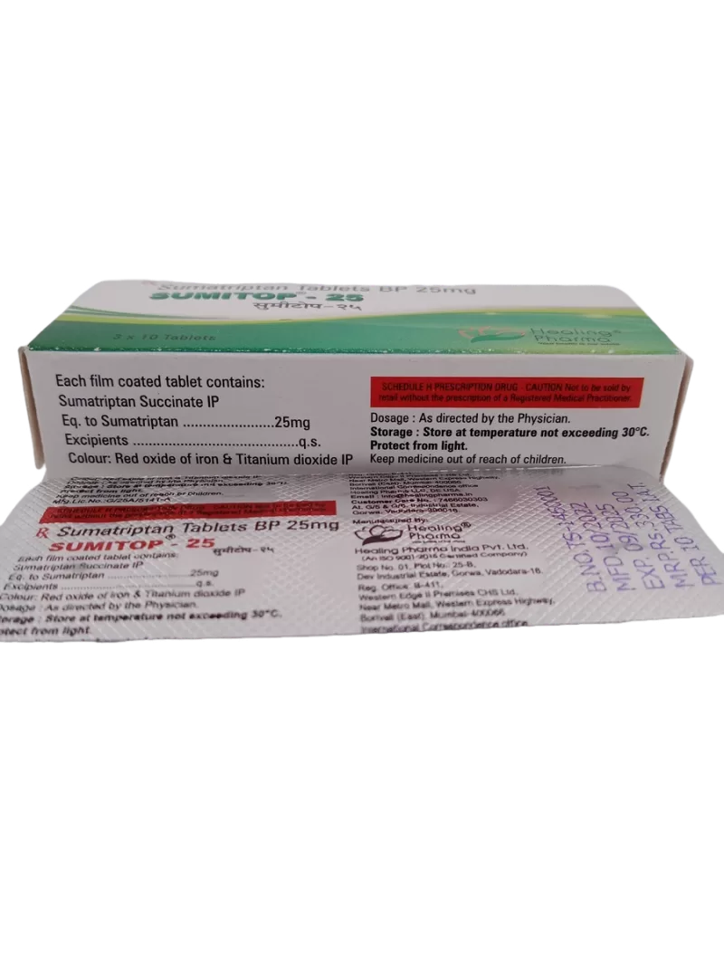 SUMITOP 25 MG - 10 TABLETS - Image 4
